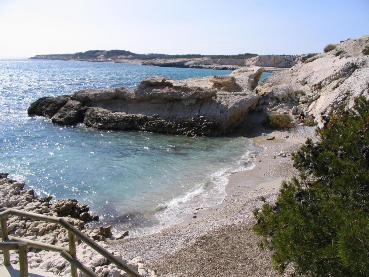 Sea, Sweet & Sun - Vue Sur Mer - T3 - Plage Commerce Et Port A Pieds Sausset-les-Pins Exterior foto